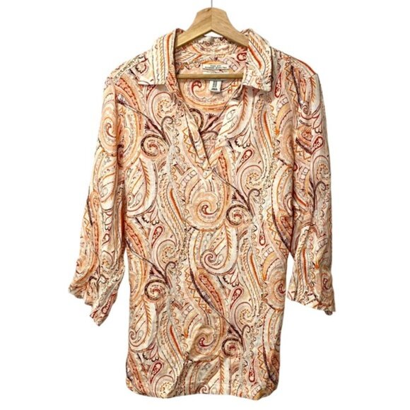 Rachel Zoe 100% Linen Tunic Top — European Flax, Size 1X (EU 46) - Picture 1 of 6